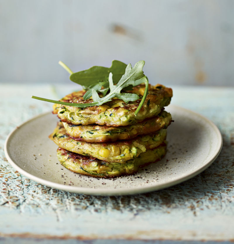 Courgette & chickpea fritters - Amanda Nutrition
